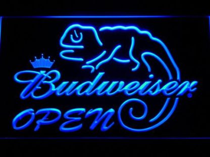 Budweiser Lizard Open neon sign LED