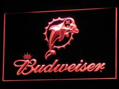 Miami Dolphins Budweiser neon sign LED