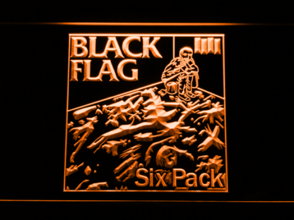 Black Flag Six Pack neon sign LED