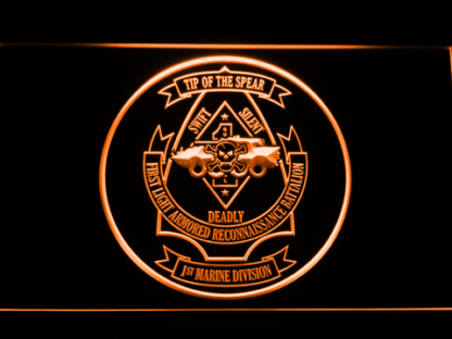 US Marine Corps 1st Light Armored Recon Battalion neon sign LED
