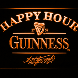 Guinness Signature Happy Hour neon sign LED