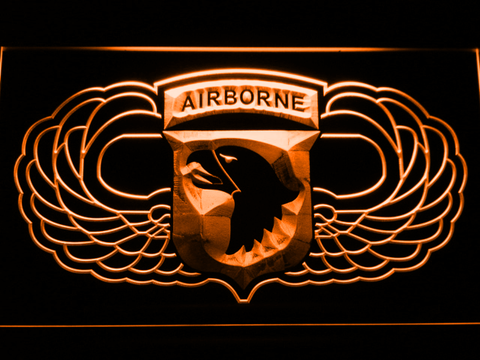 US Army 101st Airborne Division Wings neon sign LED