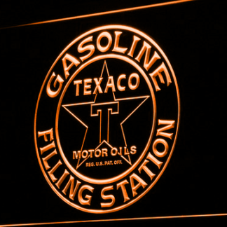 Texaco Gasoline Filling Station neon sign LED