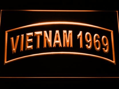 US Army Vietnam 1969 neon sign LED