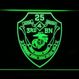 US Marine Corps 3rd Battalion 25th Marines neon sign LED