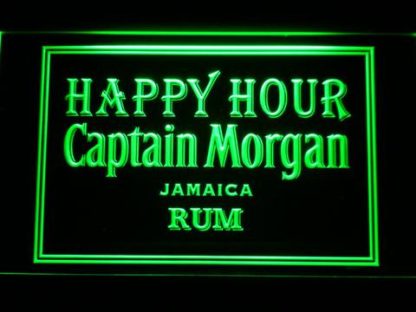 Captain Morgan Jamica Rum Happy Hour neon sign LED