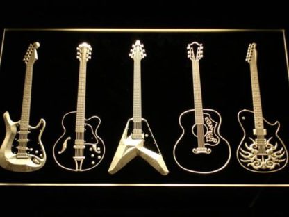Guitar neon sign LED