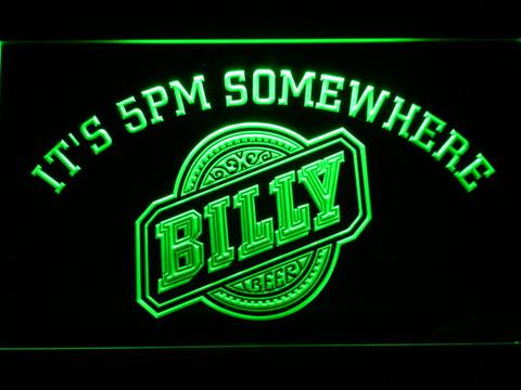Billy Beer It's 5pm Somewhere neon sign LED
