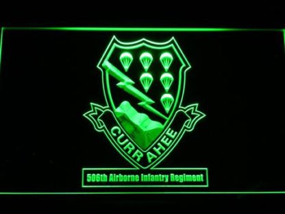 US Army 506th Airborne Infantry Regiment neon sign LED