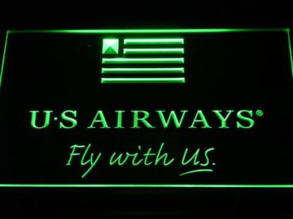 US Airways Fly With US neon sign LED