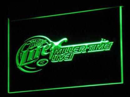 Miller Lite - Miller Time Live neon sign LED