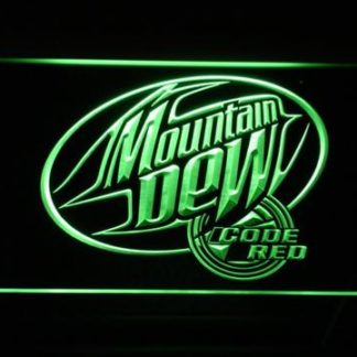 Mountain Dew Code Red neon sign LED
