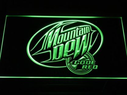 Mountain Dew Code Red neon sign LED