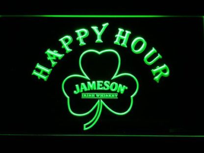 Jameson Shamrock Happy Hour neon sign LED