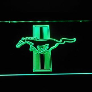 Ford Mustang Bars Logo neon sign LED