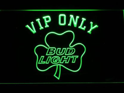 Bud Light Shamrock VIP Only neon sign LED