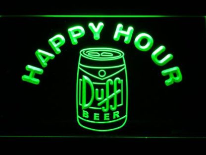 Duff Can Happy Hour neon sign LED