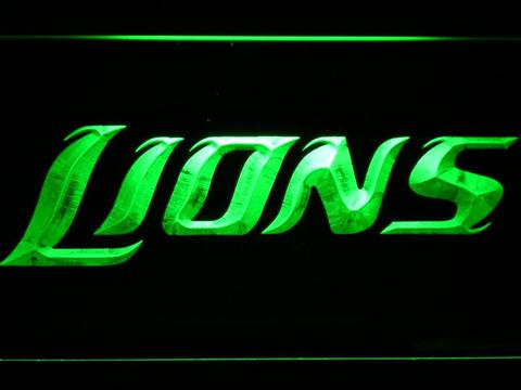 Detroit Lions Text neon sign LED
