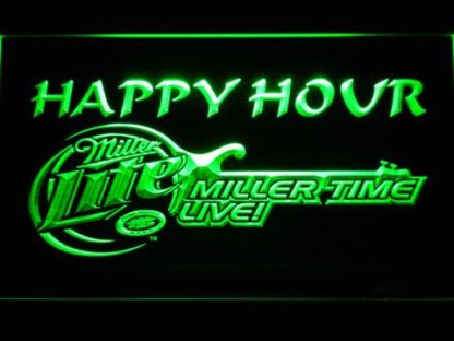 Miller Lite Miller Time Happy Hour neon sign LED