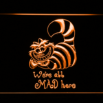 Alice in Wonderland Cheshire Cat We're All Mad Here - Image 7