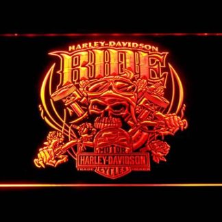 Harley Davidson Skull Ride neon sign LED