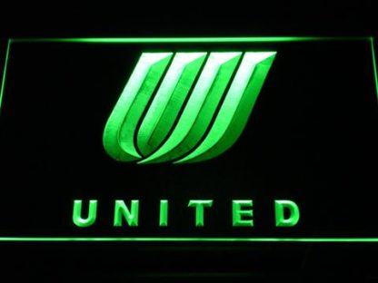United Airlines Tulip Logo neon sign LED