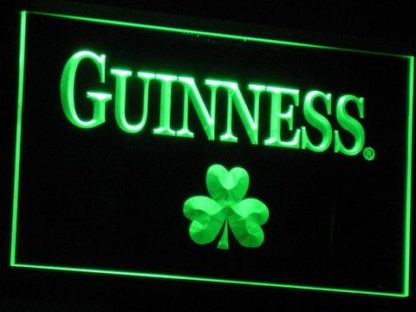 Guinness Shamrock neon sign LED