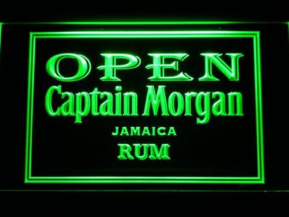 Captain Morgan Jamaica Rum Open neon sign LED