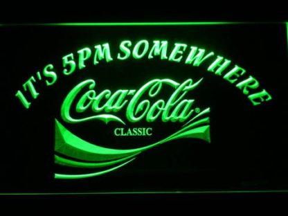 Coca-Cola It's 5pm Somewhere neon sign LED