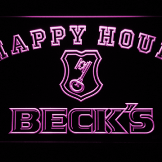 Beck's Happy Hour neon sign LED