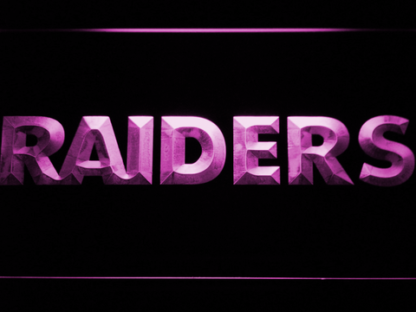 Oakland Raiders Text neon sign LED