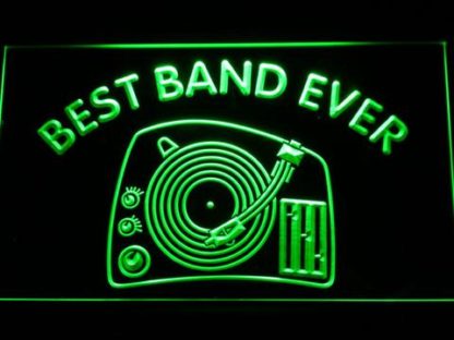 DJ Turntable Best Band Ever neon sign LED
