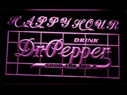 Dr Pepper Happy Hour neon sign LED