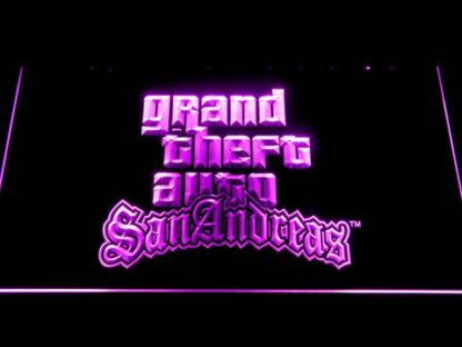Grand Theft Auto San Andreas neon sign LED