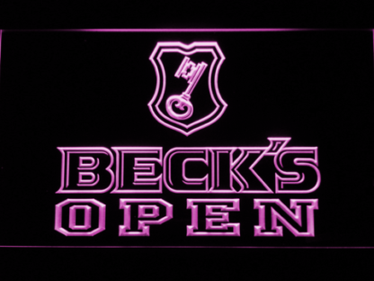 Beck's Open neon sign LED