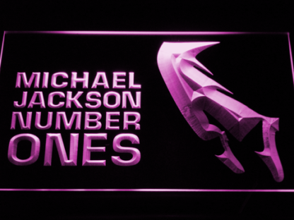 Michael Jackson Number Ones neon sign LED
