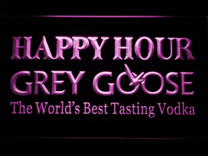 Grey Goose Happy Hour neon sign LED