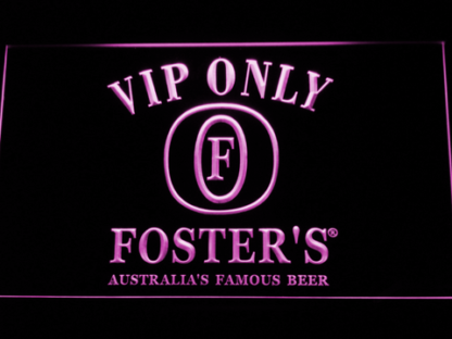 Foster's VIP Only neon sign LED