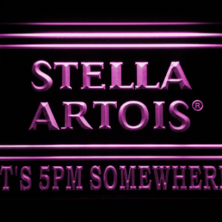 Stella Artois It's 5pm Somewhere neon sign LED