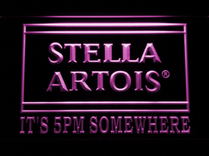 Stella Artois It's 5pm Somewhere neon sign LED