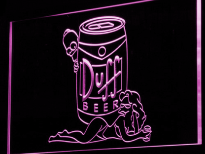 Duff Simpsons neon sign LED