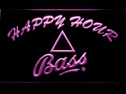 Bass Happy Hour neon sign LED