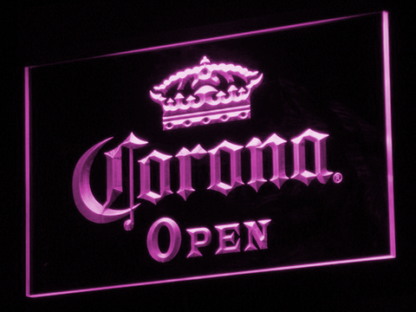 Corona Open neon sign LED