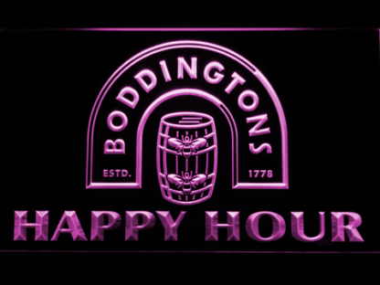 Boddingtons Happy Hour neon sign LED