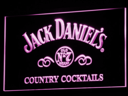Jack Daniel's Country Cocktails neon sign LED