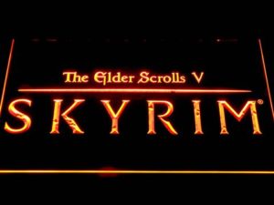 Skyrim The Elder Scrolls - neon sign - LED sign - shop - What's your sign?