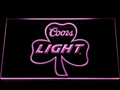 Coors Light Shamrock neon sign LED
