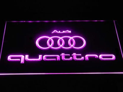 Audi Quattro neon sign LED