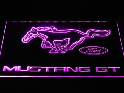 Ford Mustang GT neon sign LED