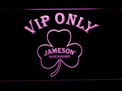 Jameson Shamrock VIP Only neon sign LED